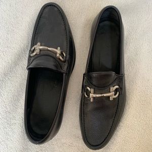 Salvatore Ferragamo Moccasins Navy Blue Size 8